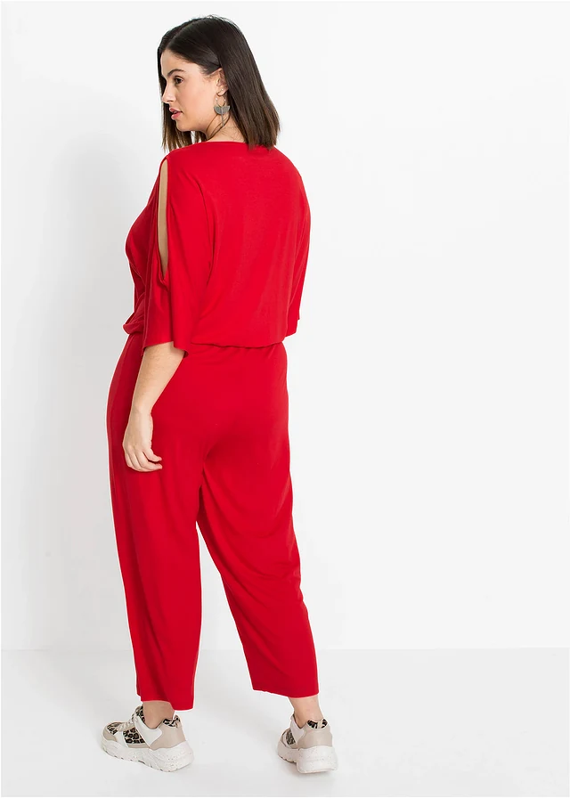 Combinaison fluide en jersey viscose, Couleur: fraise