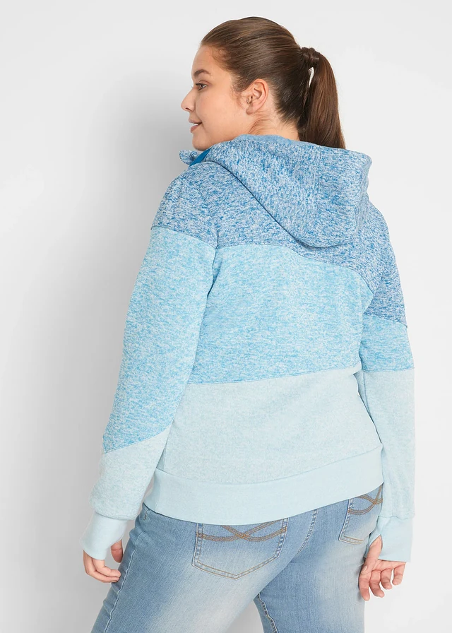 Sweatvest, Kleur: atlantisch blauw mêlee