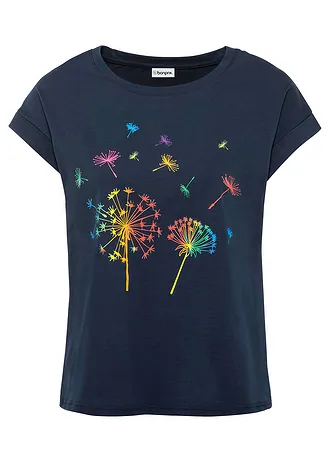 Tričko s květinovým potiskem