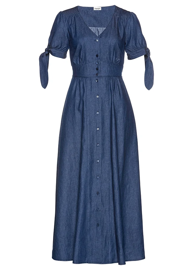 Robe en jean, Couleur: bleu stone