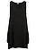 Dvouvrstvý dlouhý top z viskózové směsi, barva: černá