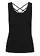Žerzejový top z čisté organické bavlny, barva: černá