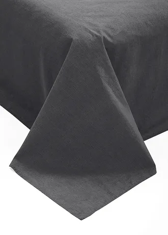Cuvertură cu aspect de in • gri-antracit • magazin bonprix