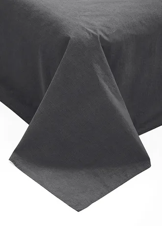 Denní deka v lněném vzhledu, barva: šedá