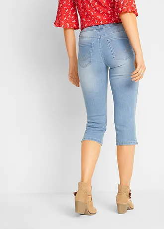 Capri jeans (set van 2) • blauw+lichtblauw denim used • bonprix online shop