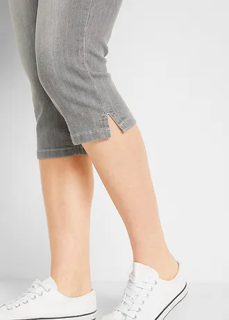 Capri jeans (set van 2) • lichtgrijs+zwart denim used • bonprix online shop