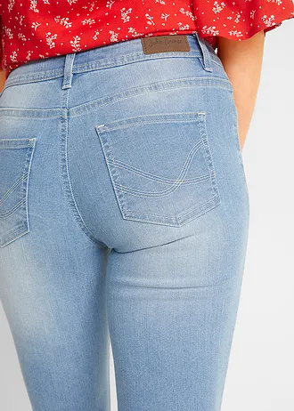 Capri jeans (set van 2) • blauw+lichtblauw denim used • bonprix online shop