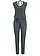 Žerzejový overal z bavlněné směsi, barva: antracitová melír
