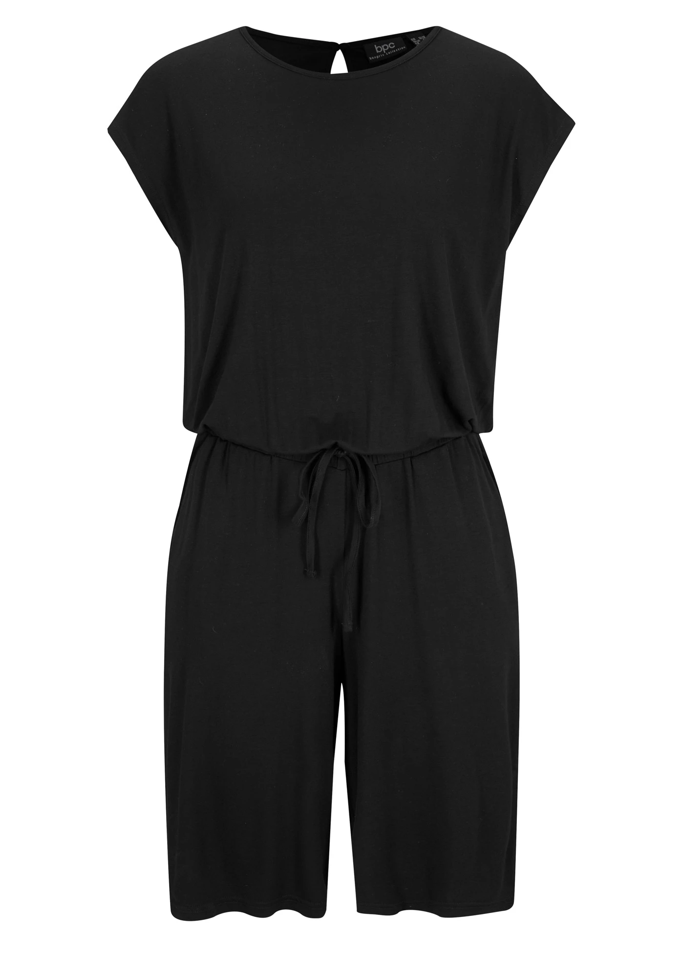 Playsuit van een zachte viscosemix • zwart • bonprix online shop