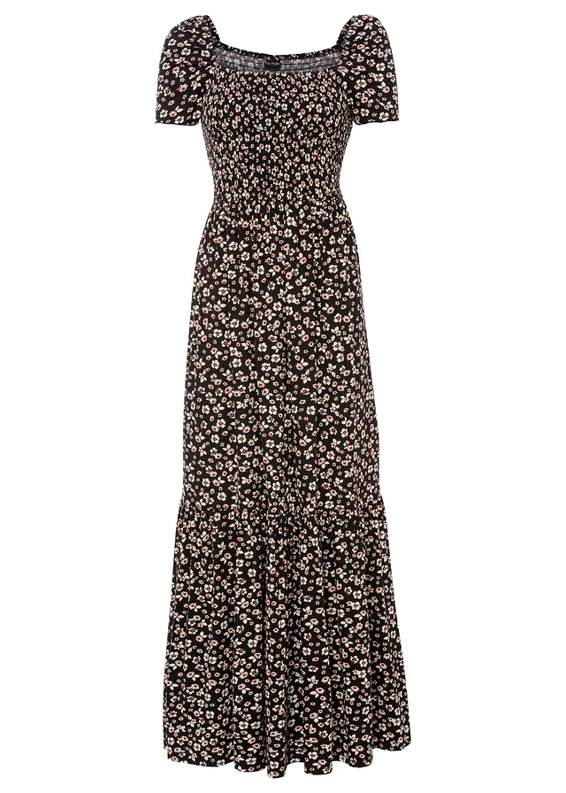 Rochie maxi din material cu viscoză