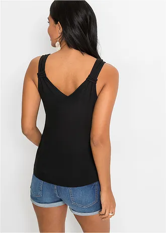 Top din jerse din viscoză 100% • negru • magazin bonprix