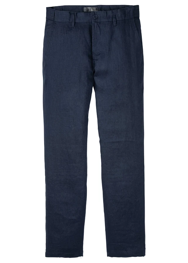 Pantaloni chino Regular Fit din material cu in 100%, straight