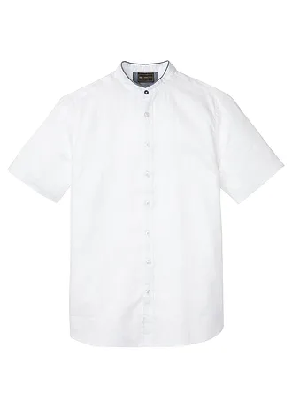 Chemise manches courtes en lin rafraîchissant • blanc • Boutique bonprix