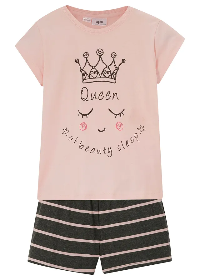 Pijama scurtă cu bumbac moale (set/ 2 piese)