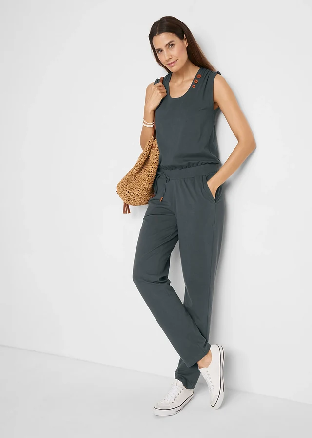 Combinaison en jersey coton extensible • anthracite chiné • product-page.page-title-suffix