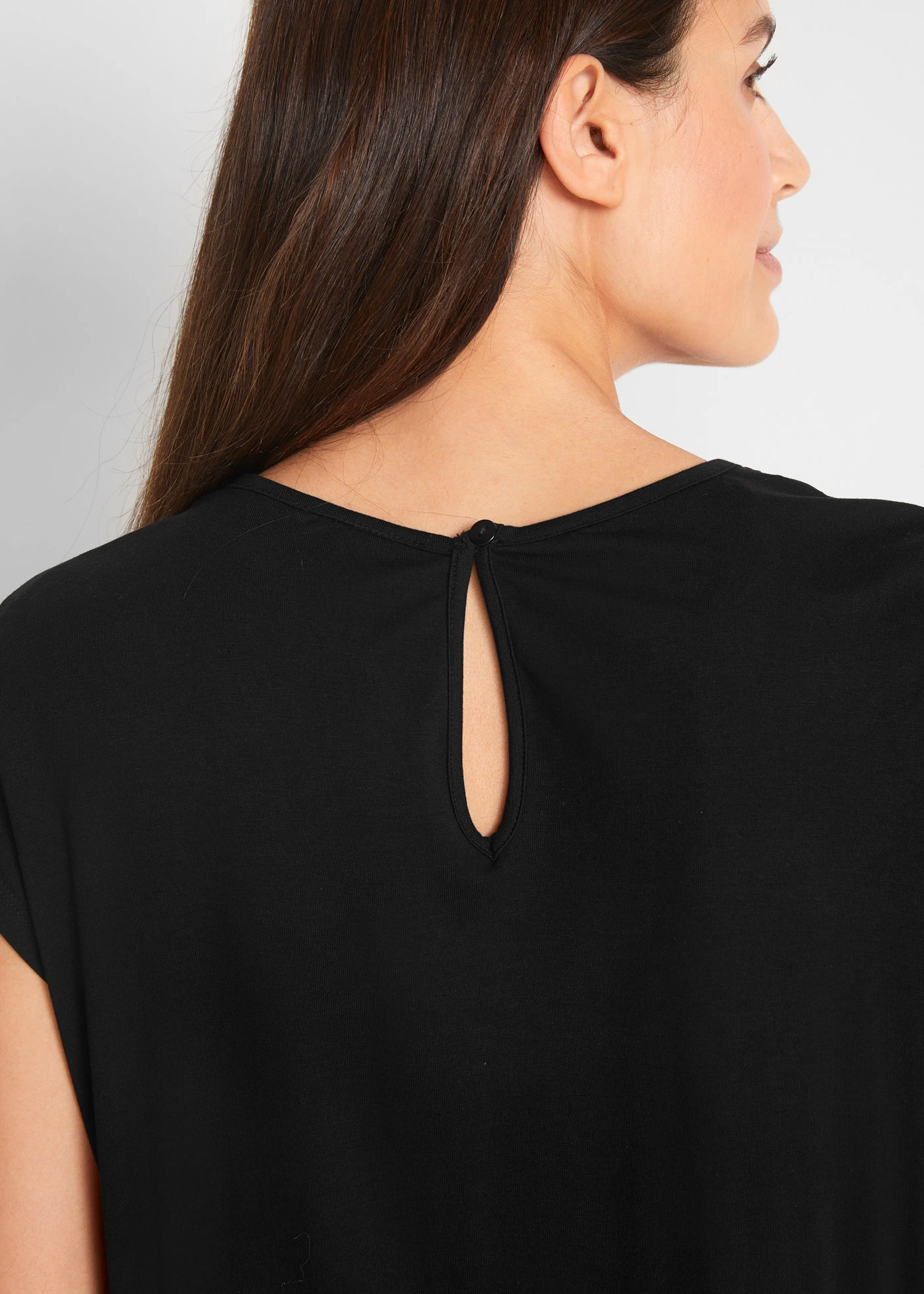 Combinaison douce en viscose extensible • noir • Boutique bonprix