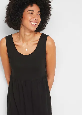 Jersey jurk van puur katoen • zwart • bonprix online shop
