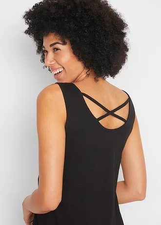 Jersey jurk van puur katoen • zwart • bonprix online shop