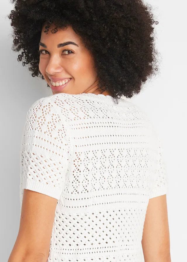 Boléro court en crochet • blanc • product-page.page-title-suffix
