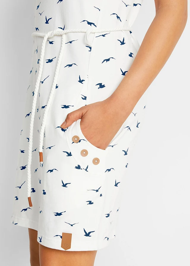 Shirtjurk met vleugelmouwen en print • wolwit gedessineerd • product-page.page-title-suffix
