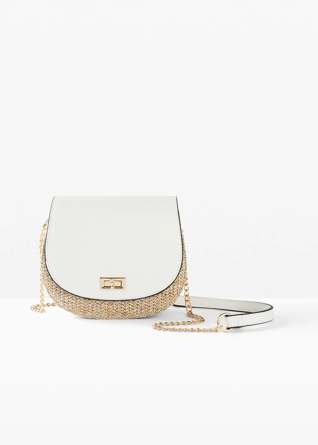 Sac à bandoulière effet paille
