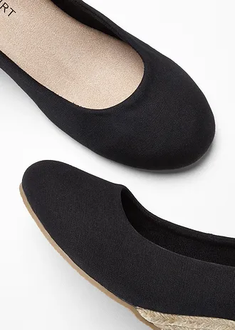 Lodičky na klínku • černá • bonprix obchod