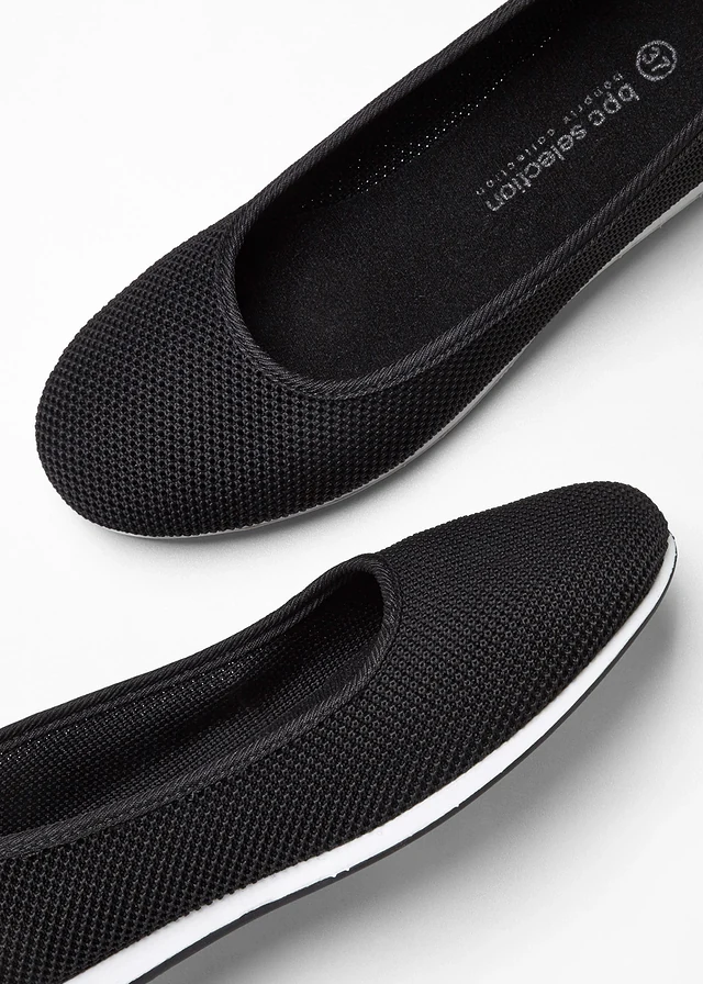 Ballerines confortables, Couleur: noir