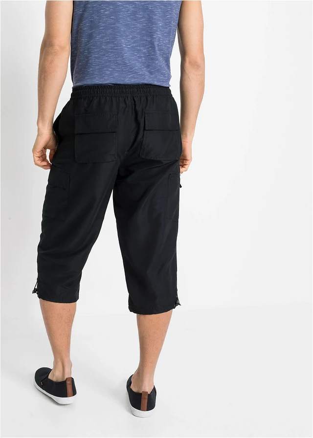 Pantalon 3/4 en microfibre, regular • noir • product-page.page-title-suffix