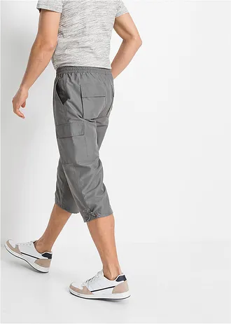 3/4 kalhoty z mikrovlákna, Regular Fit, barva: kouřově šedá