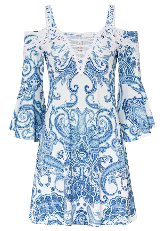 Rochie carmen cu model evazat