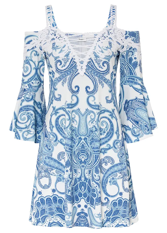 Rochie carmen cu model evazat