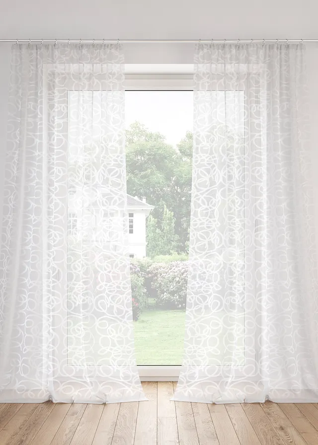 Záclona s potlačou (1 ks v balení) s recyklovaným polyesterom