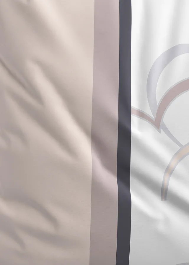 Linon dekbedovertrek, Kleur: taupe