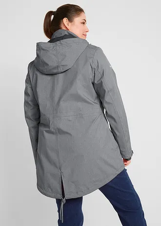 Outdoor parka, waterdicht, Kleur: leisteengrijs gemêleerd