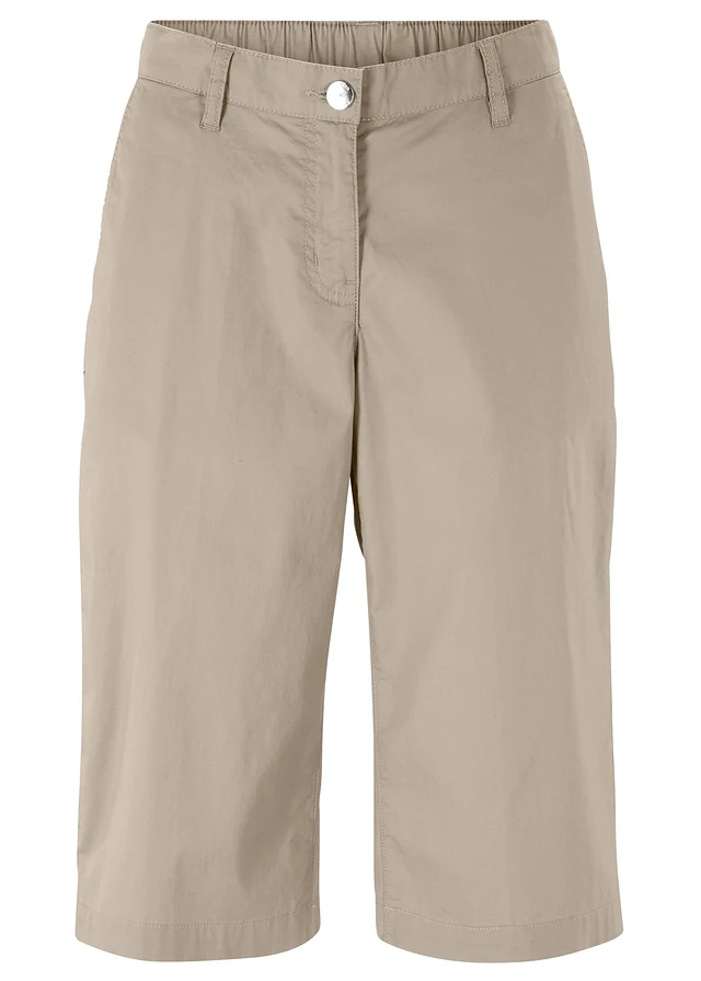 Lange bermuda met elastische taille