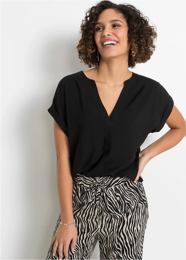 Tuniek van viscose • zwart • product-page.page-title-suffix