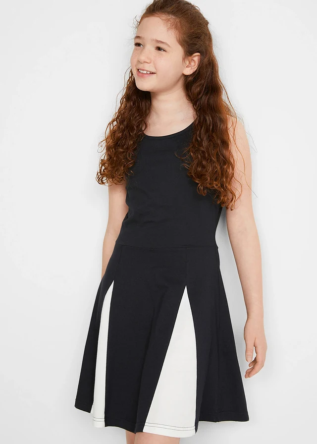 Robe en jersey 100% coton • noir-écru • product-page.page-title-suffix