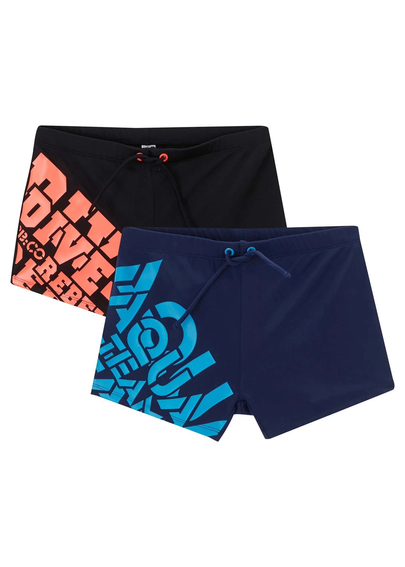 Pantaloni de baie (set/2 buc.) • bleumarin/negru • magazin bonprix