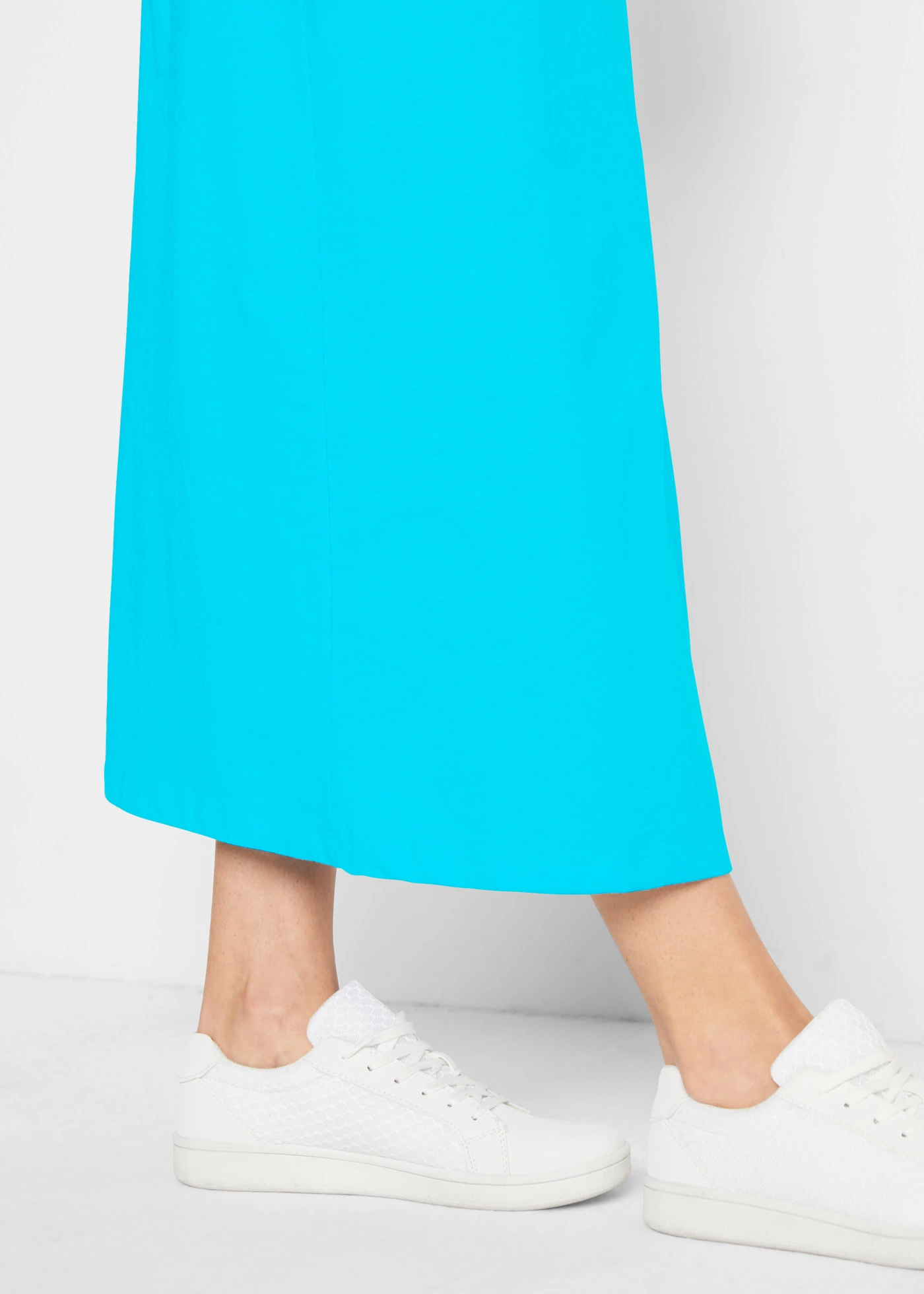 Katoenen maxi jurk (set van 2) • Caraïbisch blauw+donkerblauw • bonprix online shop