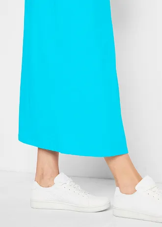 Lot de 2 robes longues 100% coton • bleu caraïbes uni+bleu foncé uni • Boutique bonprix