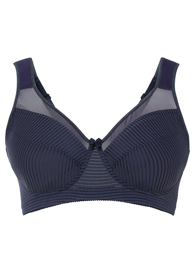 Minimizer bh zonder beugels met gewatteerde bandjes, Kleur: donkerblauw