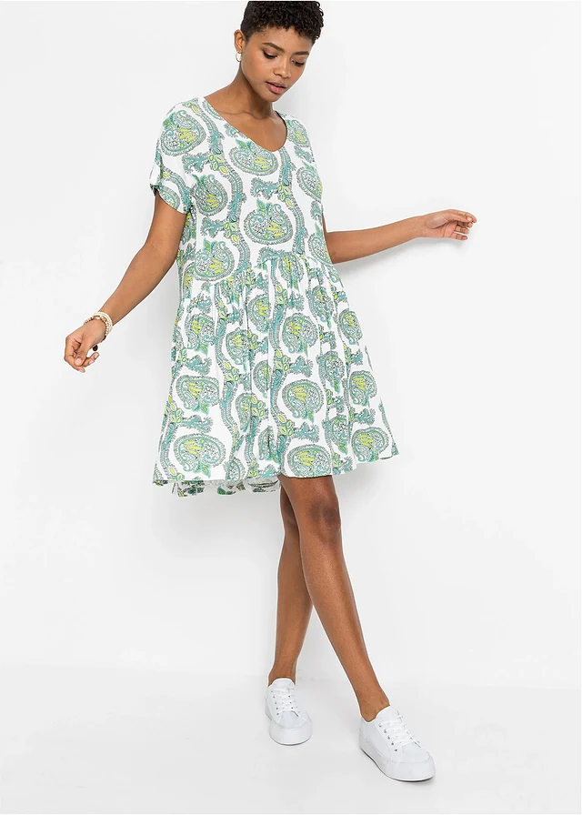 Shirtjurk in een soepele viscose-eleastanmix • wit-turkoois paisley • product-page.page-title-suffix
