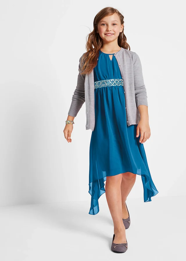 Robe en crêpe à sequins • bleu atlantique • product-page.page-title-suffix
