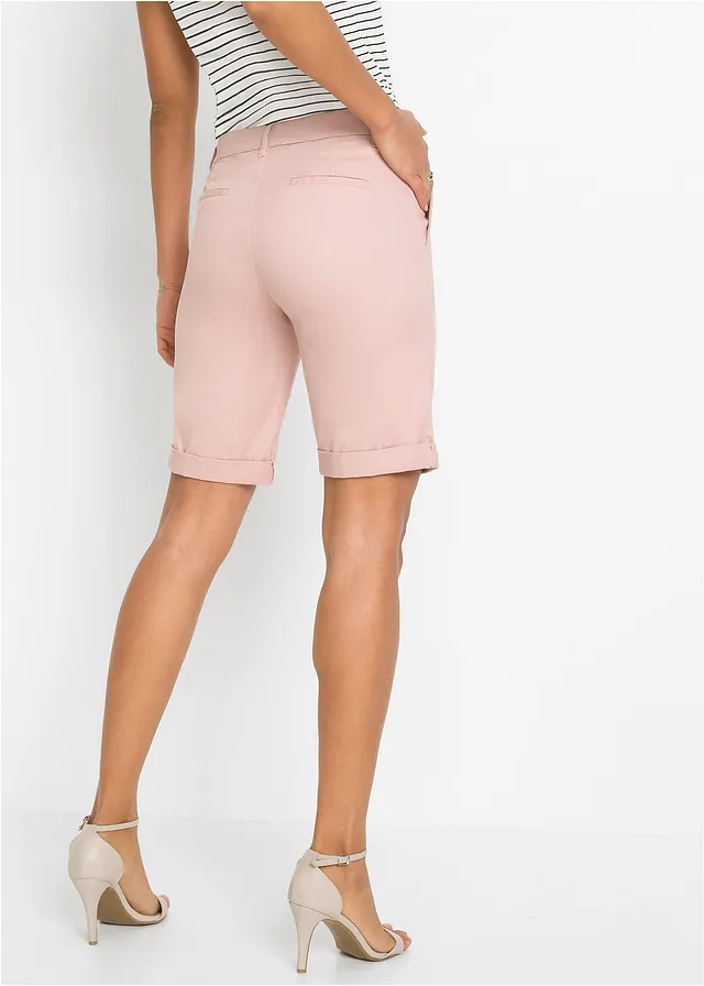 Stretch bermuda, Kleur: oudroze