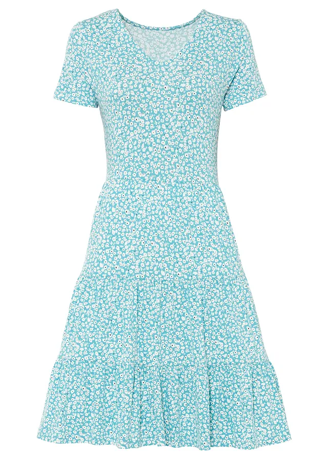 Rochie din jerse din amestec cu viscoză
