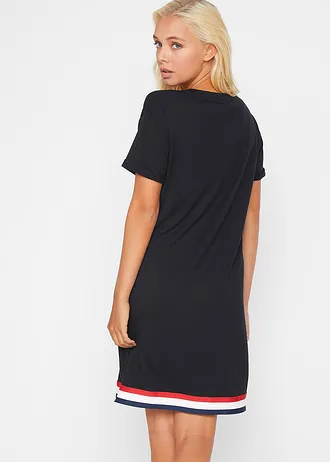 Robe en jersey doux, Couleur: noir