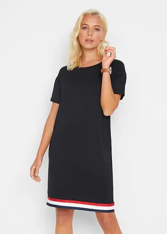 Robe en jersey doux, Couleur: noir