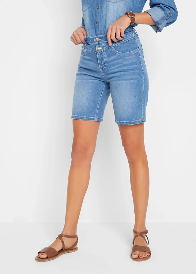 Stretch jeans bermuda