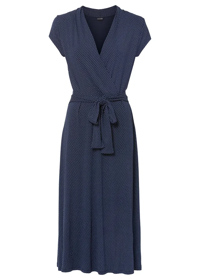 Rochie midi din material cu viscoză