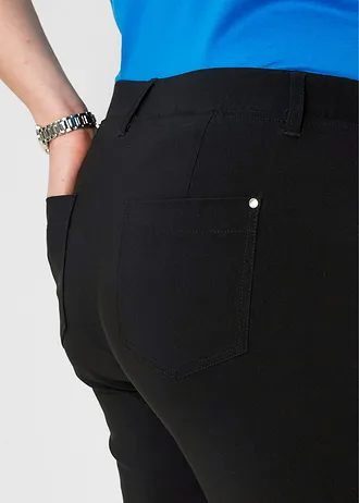 Stretch capri met elastische band • wit plus size • bonprix online shop